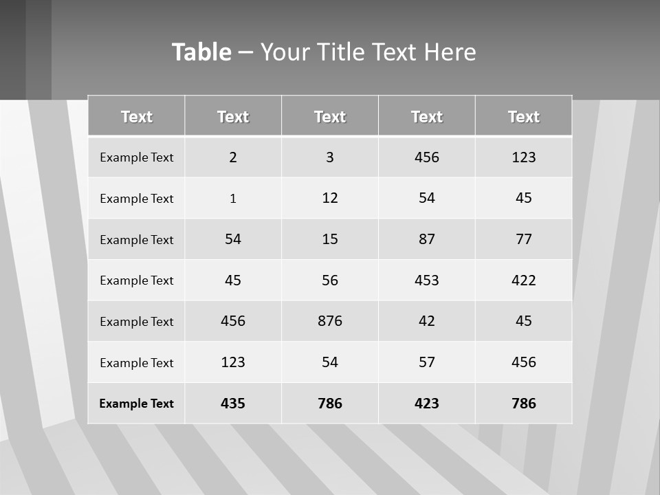 A Black And White Striped Room With A Door PowerPoint Template