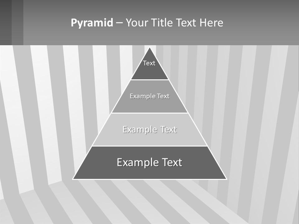 A Black And White Striped Room With A Door PowerPoint Template