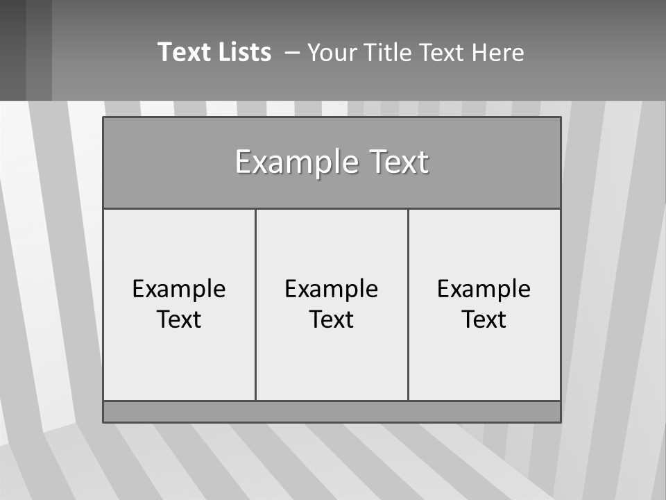 A Black And White Striped Room With A Door PowerPoint Template