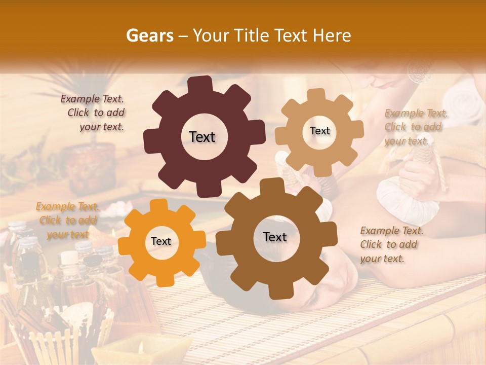 A Woman Getting A Back Massage From A Man PowerPoint Template