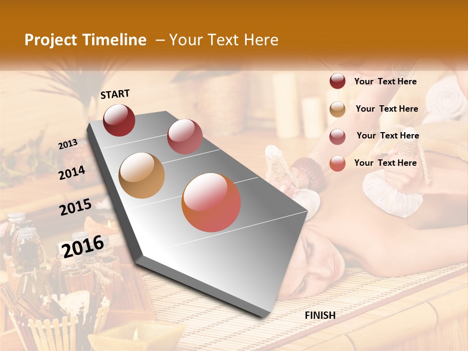 A Woman Getting A Back Massage From A Man PowerPoint Template