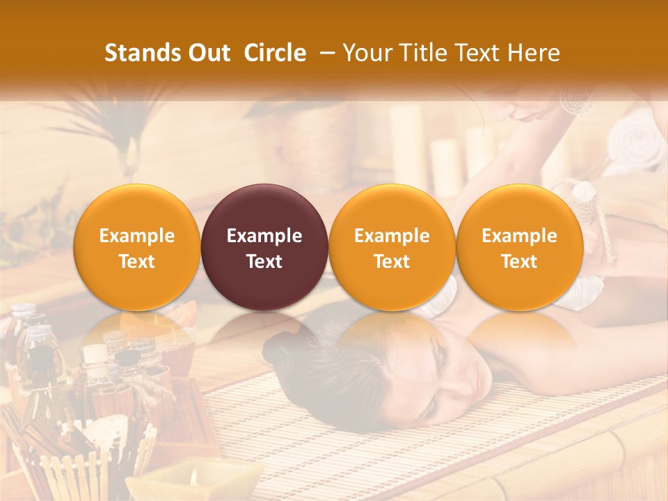 A Woman Getting A Back Massage From A Man PowerPoint Template
