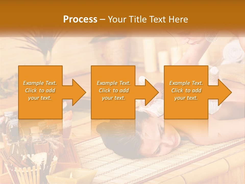 A Woman Getting A Back Massage From A Man PowerPoint Template