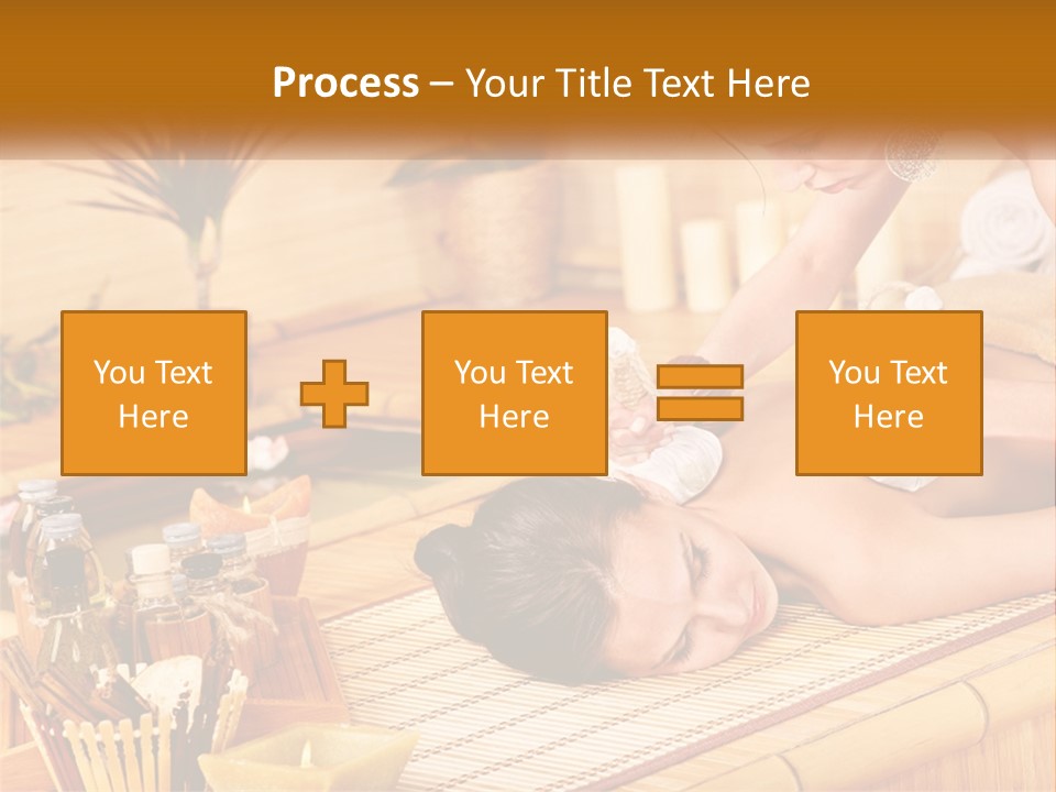 A Woman Getting A Back Massage From A Man PowerPoint Template