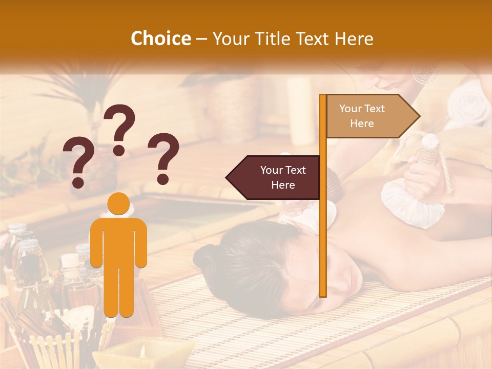 A Woman Getting A Back Massage From A Man PowerPoint Template