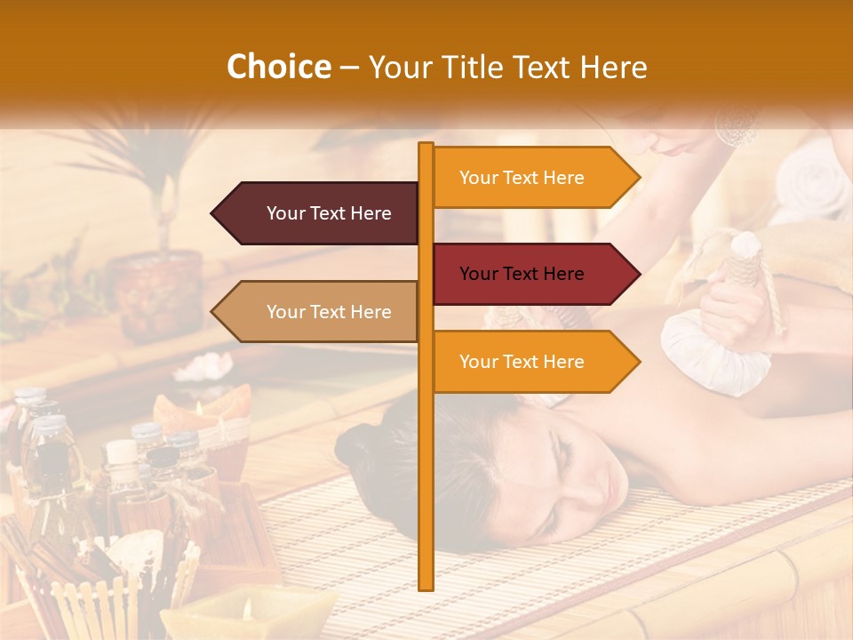 A Woman Getting A Back Massage From A Man PowerPoint Template