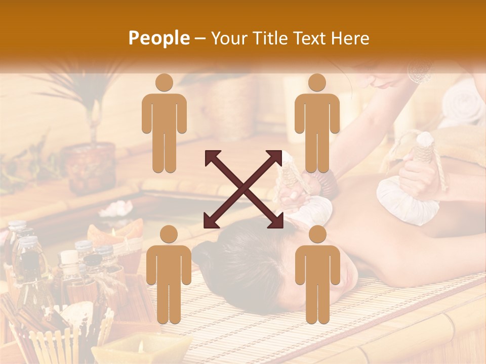 A Woman Getting A Back Massage From A Man PowerPoint Template