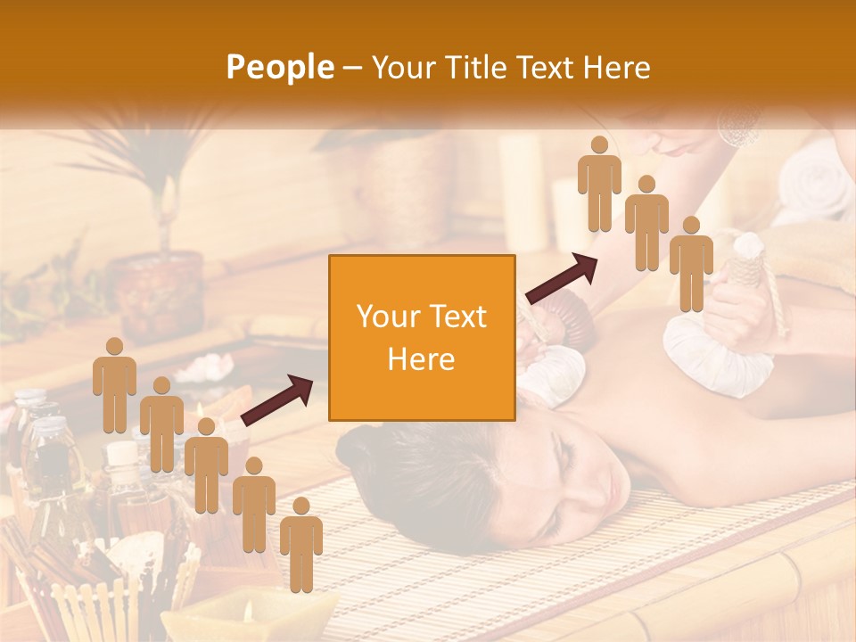 A Woman Getting A Back Massage From A Man PowerPoint Template