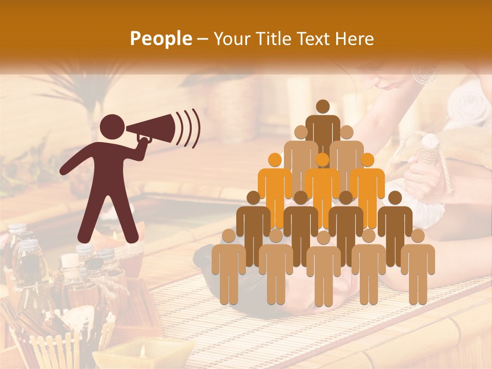 A Woman Getting A Back Massage From A Man PowerPoint Template