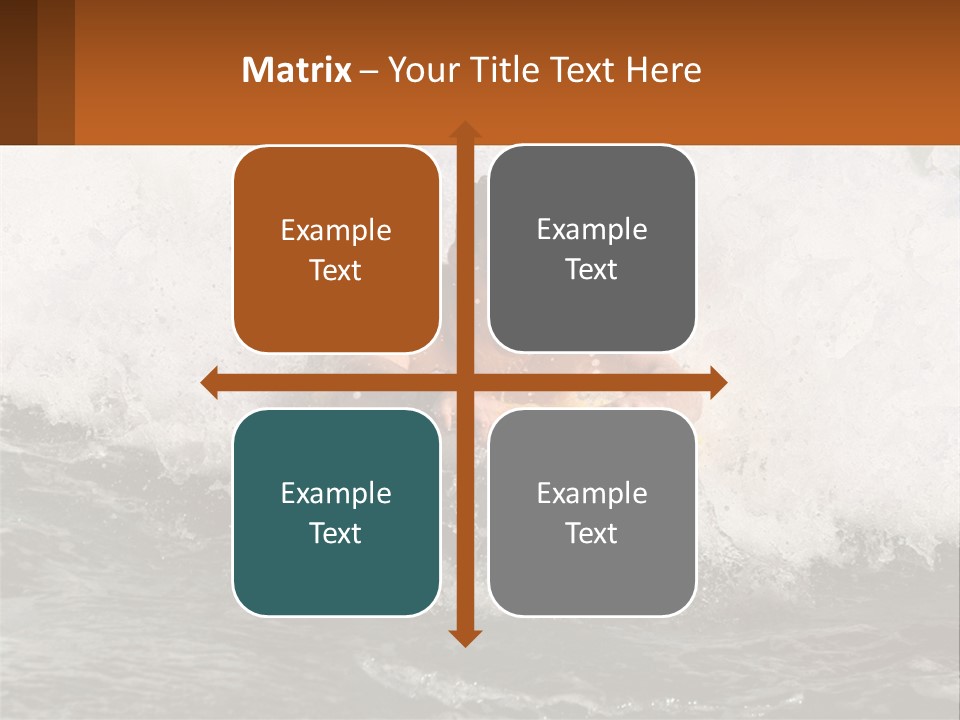 A Man Riding A Surfboard On Top Of A Wave PowerPoint Template