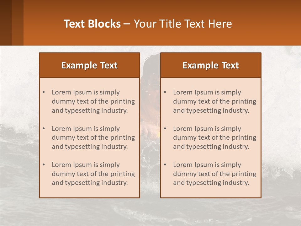 A Man Riding A Surfboard On Top Of A Wave PowerPoint Template