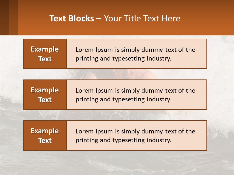 A Man Riding A Surfboard On Top Of A Wave PowerPoint Template