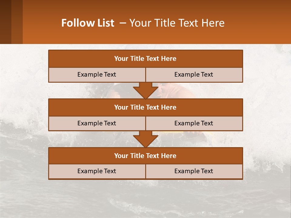 A Man Riding A Surfboard On Top Of A Wave PowerPoint Template