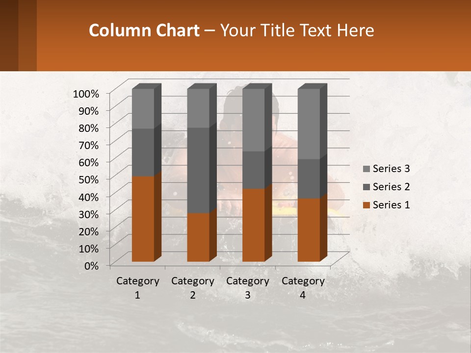 A Man Riding A Surfboard On Top Of A Wave PowerPoint Template