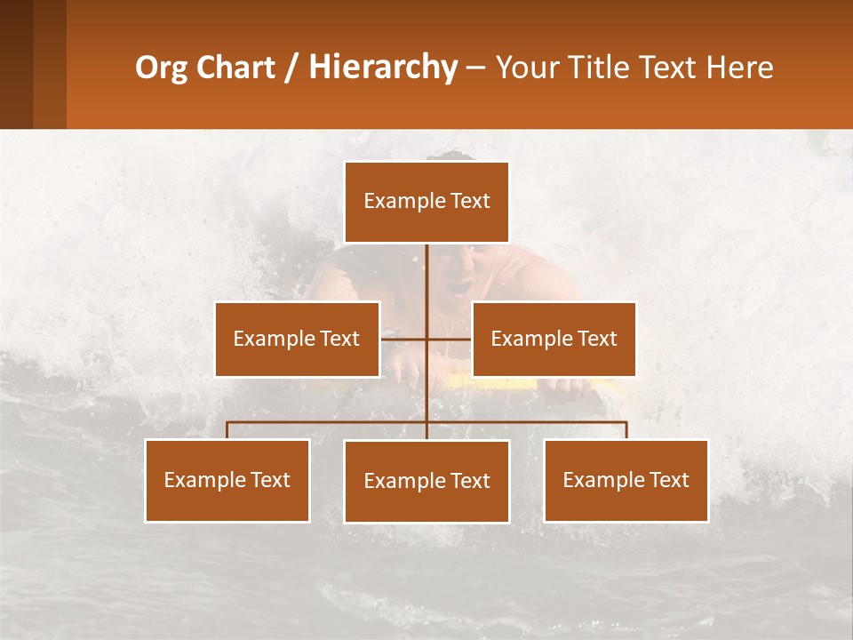 A Man Riding A Surfboard On Top Of A Wave PowerPoint Template