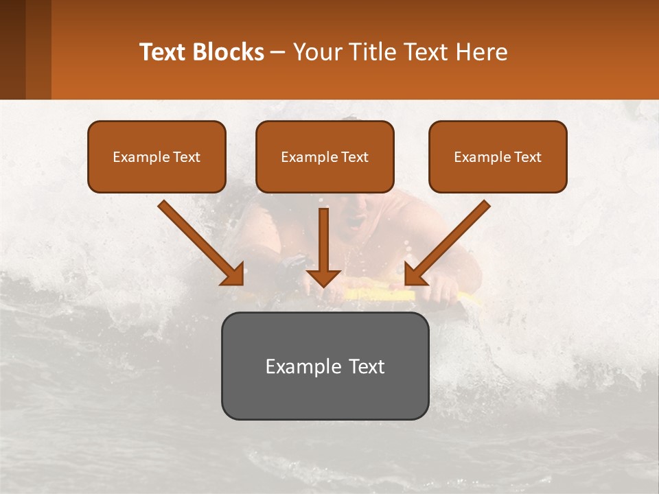 A Man Riding A Surfboard On Top Of A Wave PowerPoint Template