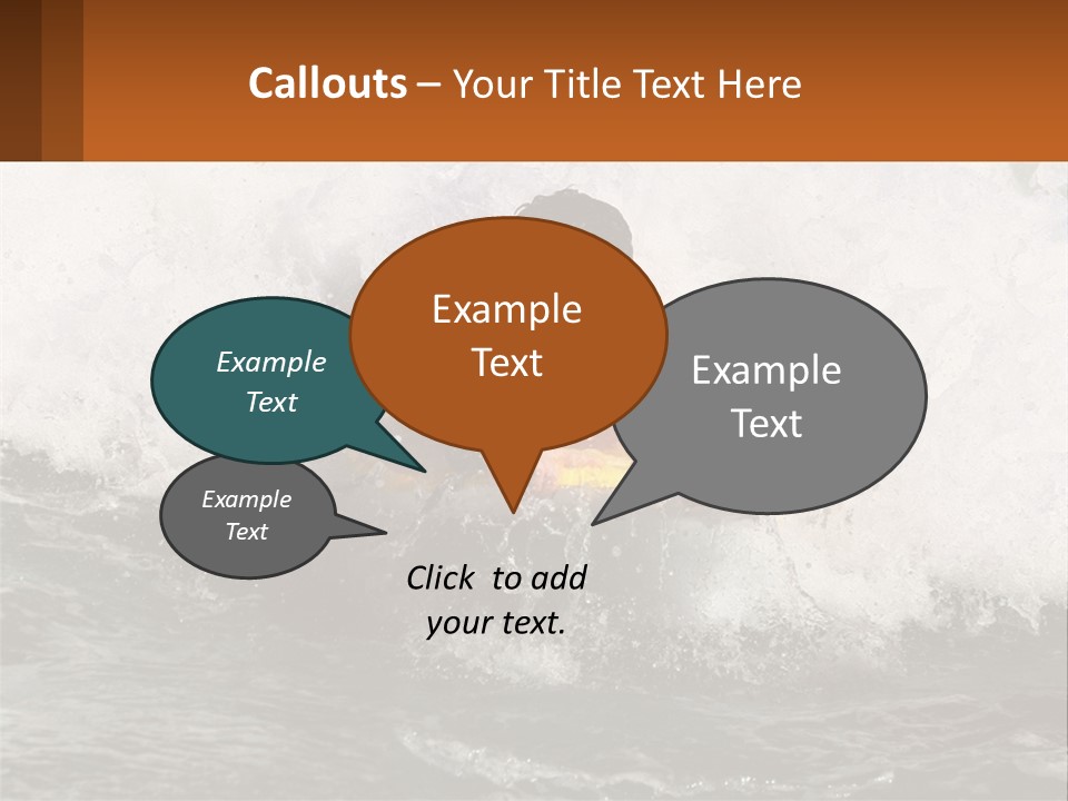 A Man Riding A Surfboard On Top Of A Wave PowerPoint Template
