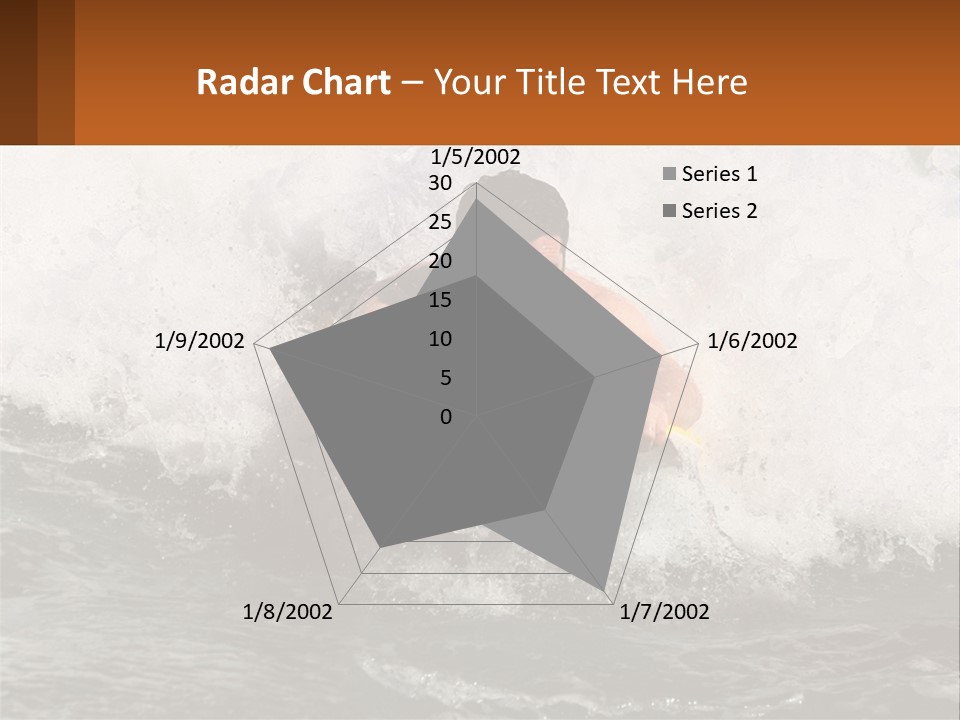 A Man Riding A Surfboard On Top Of A Wave PowerPoint Template