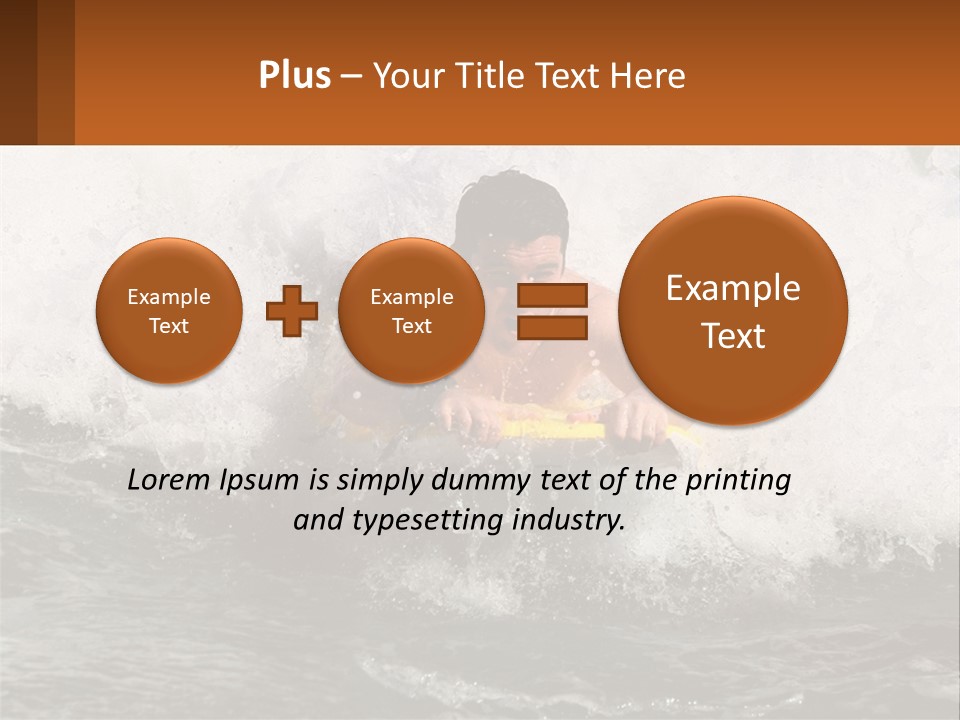 A Man Riding A Surfboard On Top Of A Wave PowerPoint Template