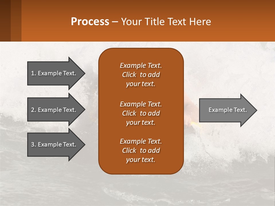 A Man Riding A Surfboard On Top Of A Wave PowerPoint Template