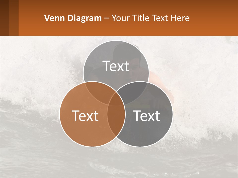 A Man Riding A Surfboard On Top Of A Wave PowerPoint Template