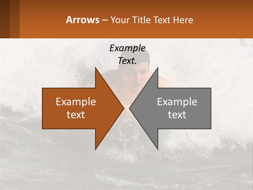 A Man Riding A Surfboard On Top Of A Wave PowerPoint Template