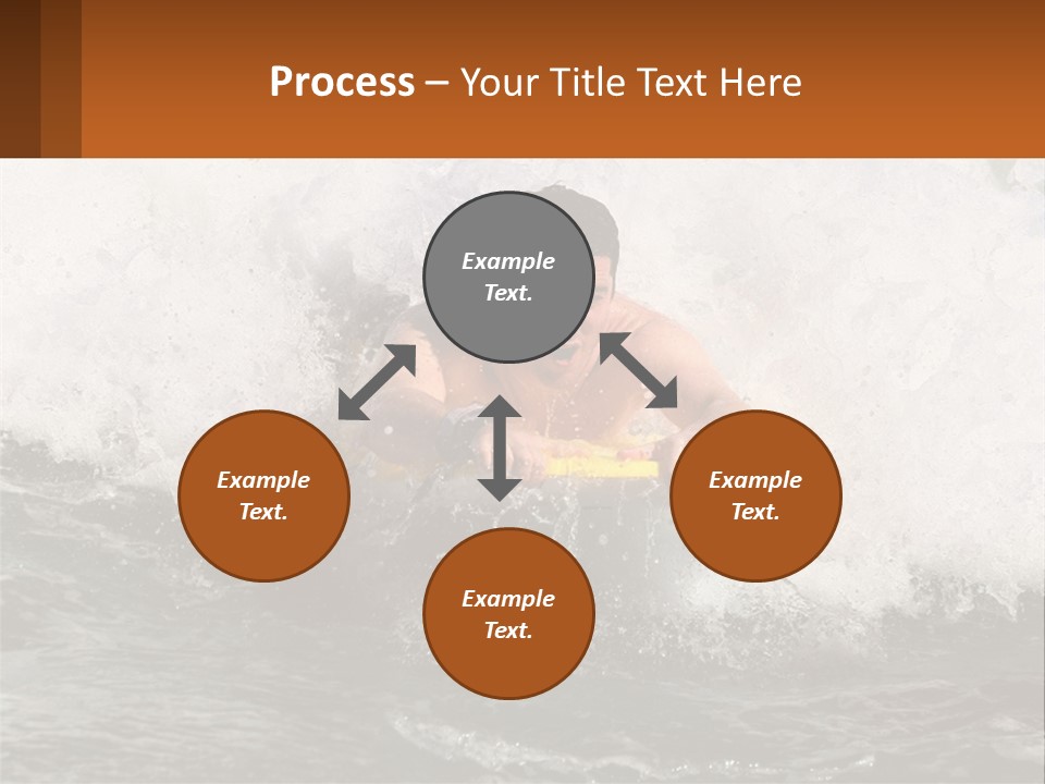 A Man Riding A Surfboard On Top Of A Wave PowerPoint Template