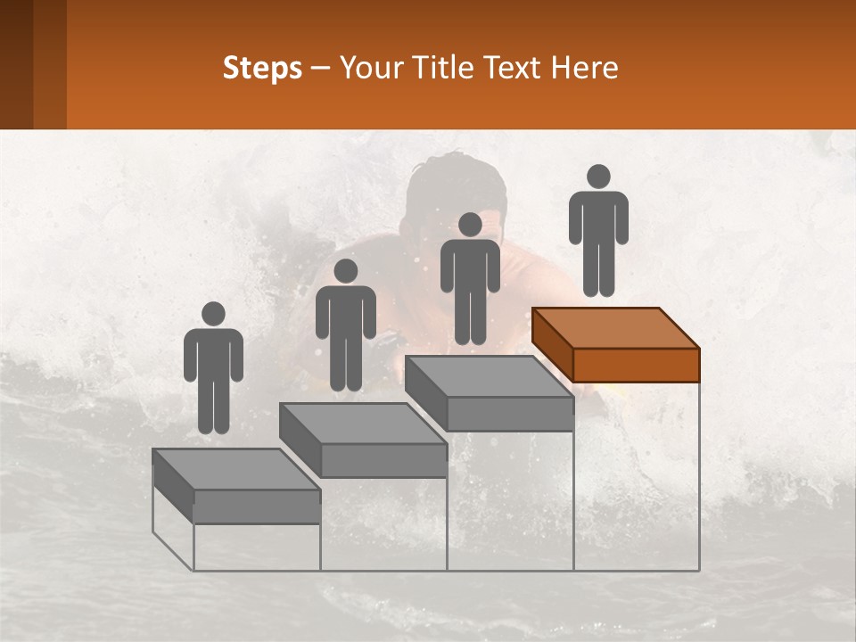 A Man Riding A Surfboard On Top Of A Wave PowerPoint Template