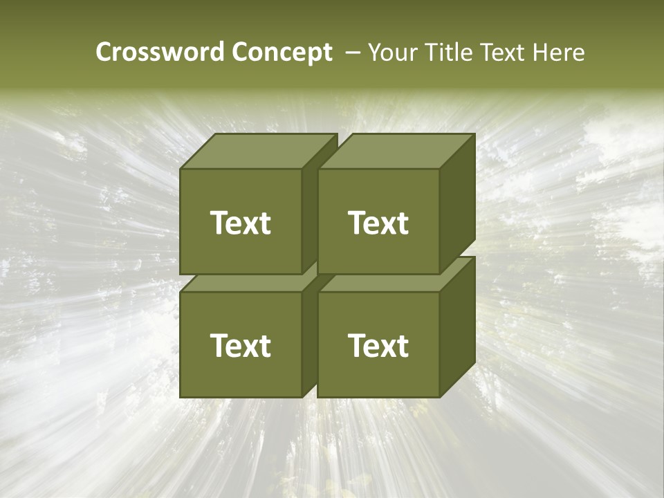 A Sun Burst In The Middle Of A Forest PowerPoint Template