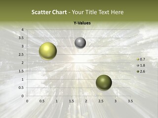 A Sun Burst In The Middle Of A Forest PowerPoint Template