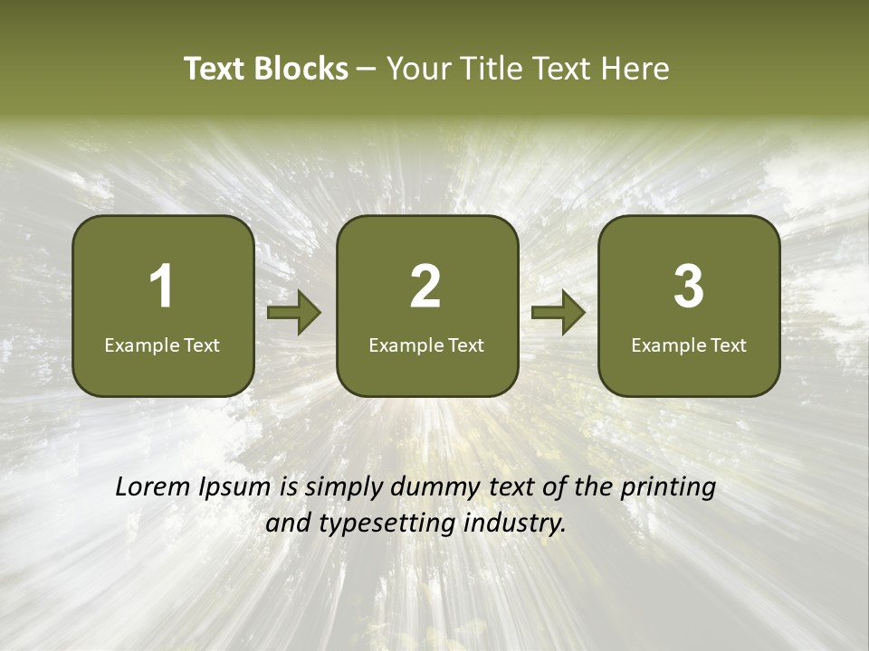 A Sun Burst In The Middle Of A Forest PowerPoint Template