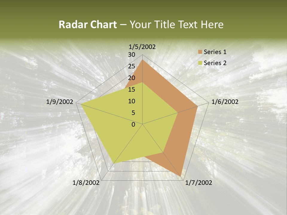 A Sun Burst In The Middle Of A Forest PowerPoint Template