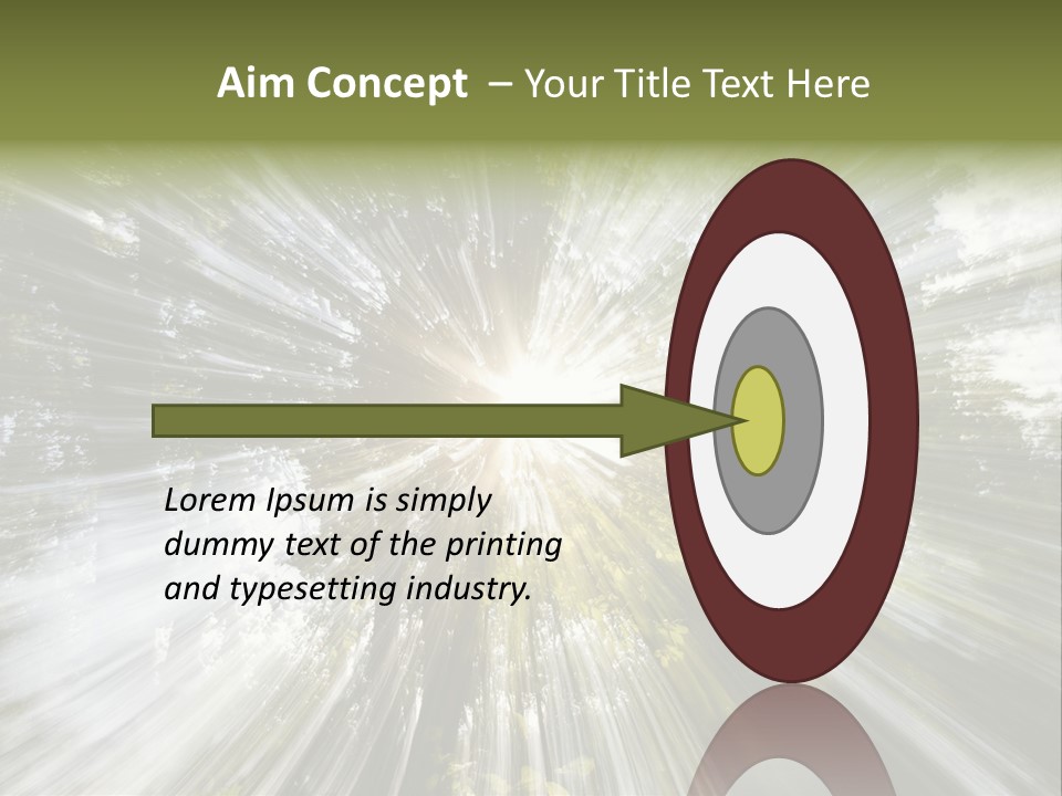 A Sun Burst In The Middle Of A Forest PowerPoint Template