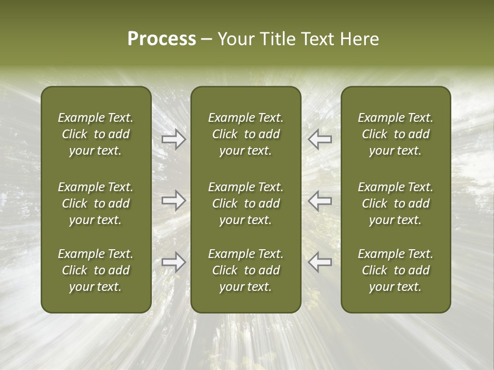 A Sun Burst In The Middle Of A Forest PowerPoint Template