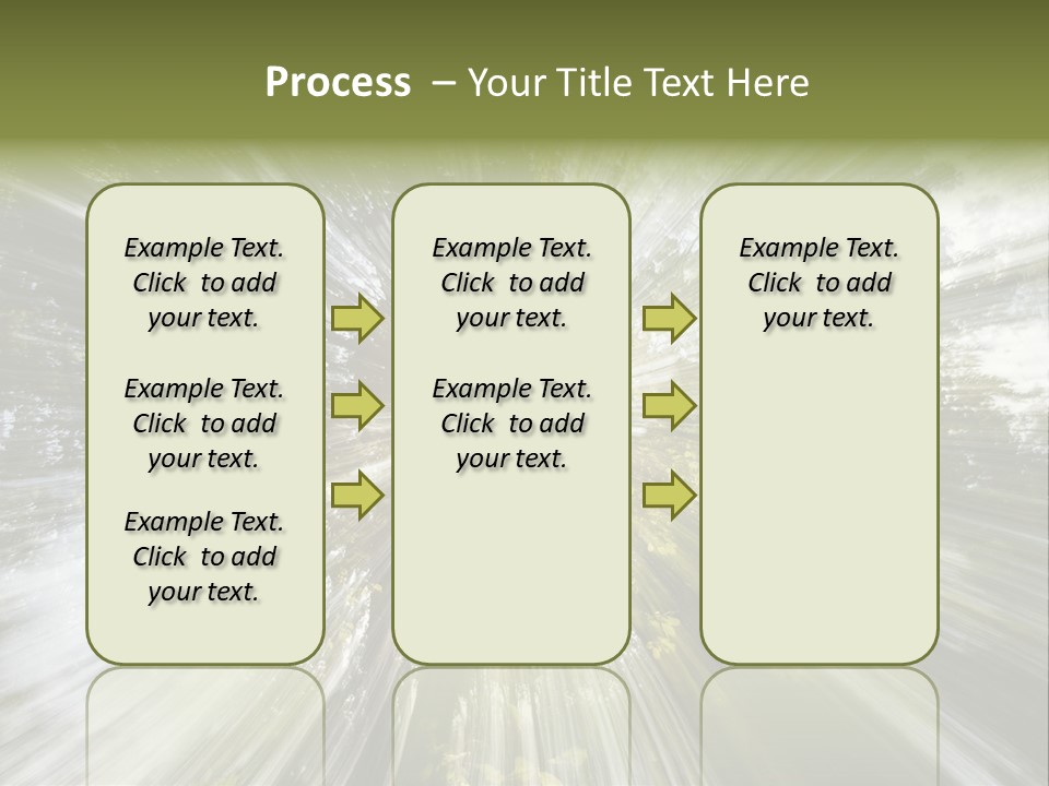 A Sun Burst In The Middle Of A Forest PowerPoint Template
