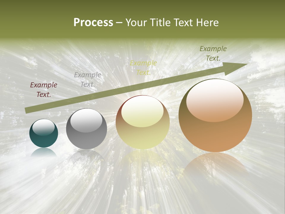 A Sun Burst In The Middle Of A Forest PowerPoint Template
