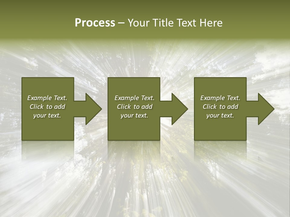 A Sun Burst In The Middle Of A Forest PowerPoint Template