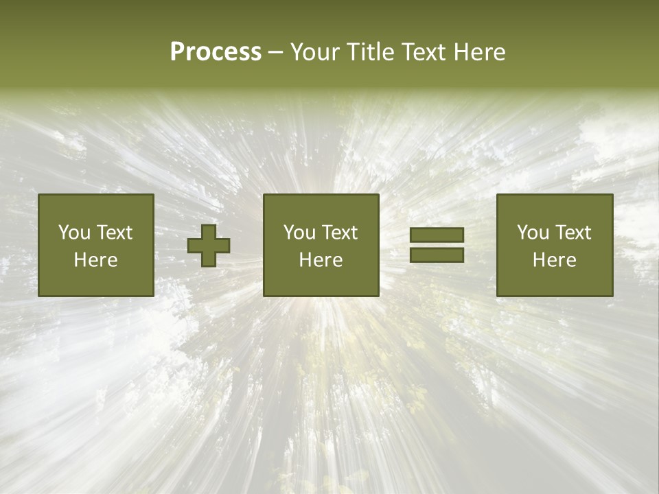 A Sun Burst In The Middle Of A Forest PowerPoint Template