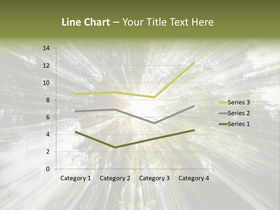 A Sun Burst In The Middle Of A Forest PowerPoint Template