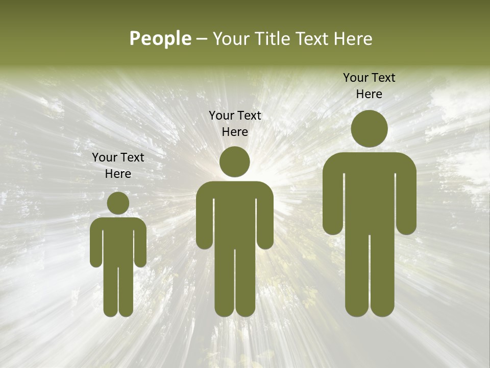 A Sun Burst In The Middle Of A Forest PowerPoint Template