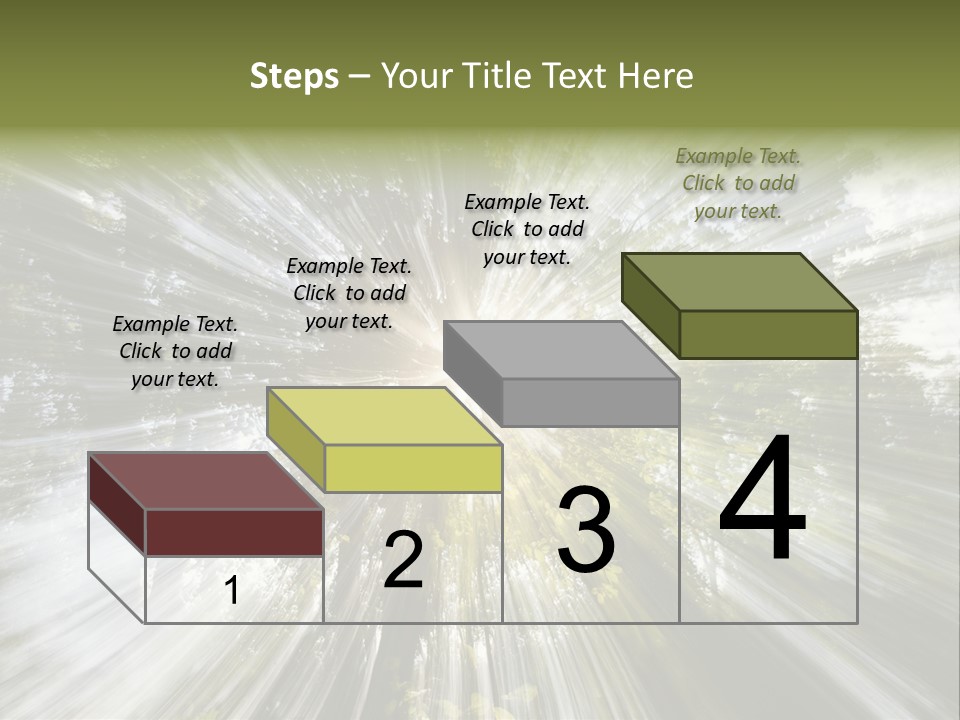 A Sun Burst In The Middle Of A Forest PowerPoint Template