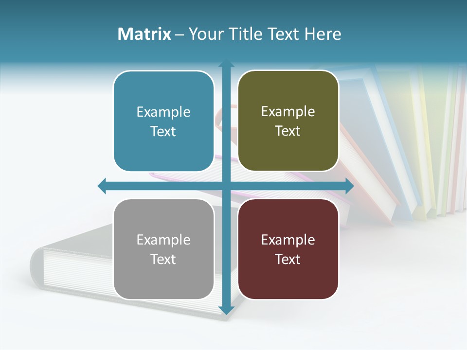 A Group Of Books Sitting On Top Of Each Other PowerPoint Template
