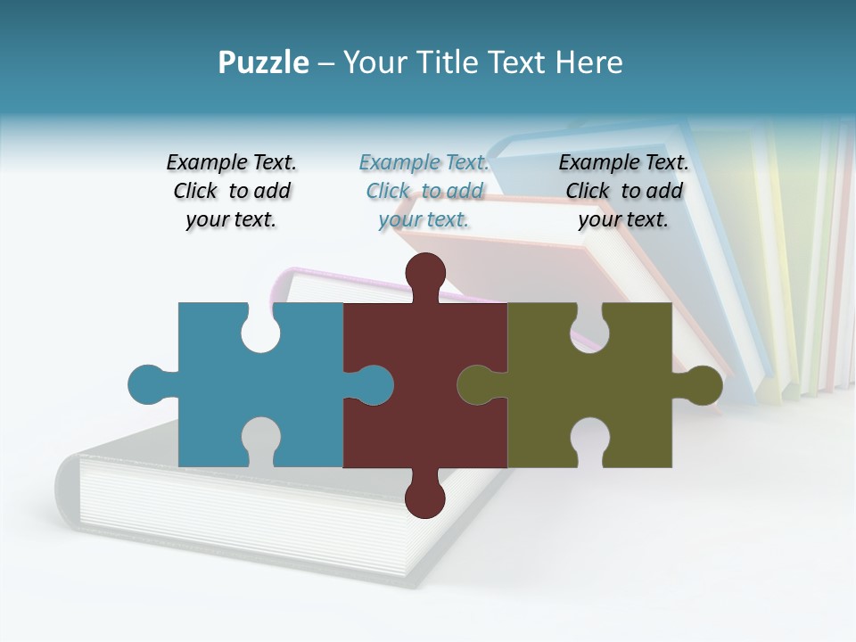 A Group Of Books Sitting On Top Of Each Other PowerPoint Template