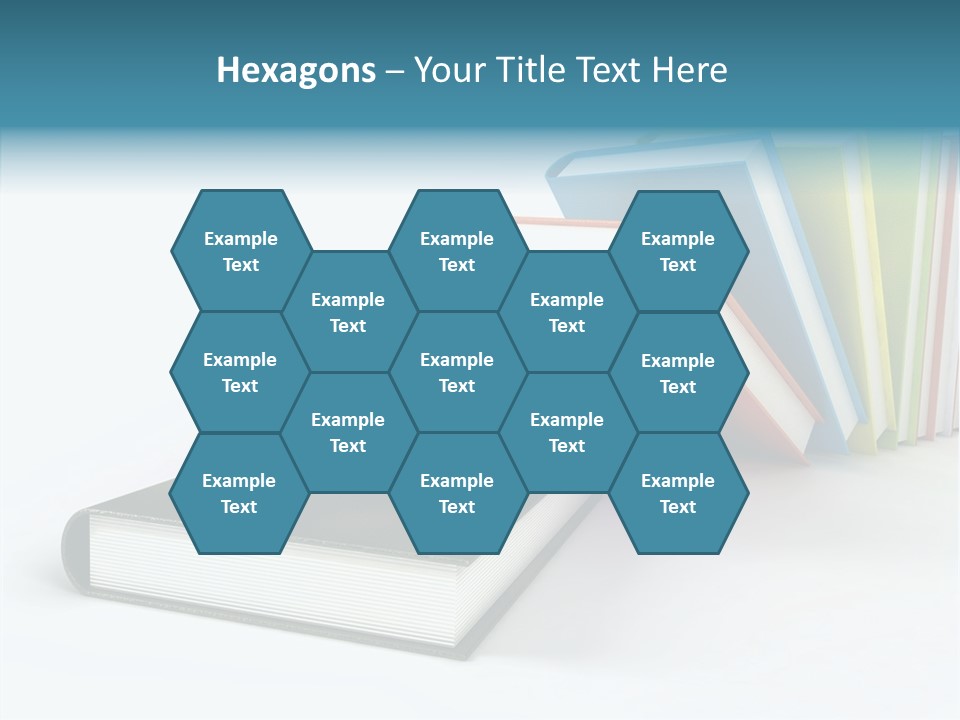 A Group Of Books Sitting On Top Of Each Other PowerPoint Template