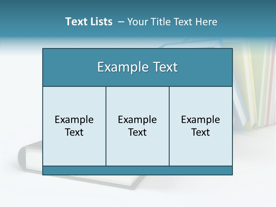 A Group Of Books Sitting On Top Of Each Other PowerPoint Template
