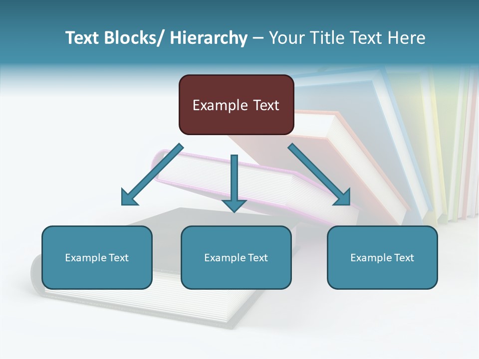 A Group Of Books Sitting On Top Of Each Other PowerPoint Template
