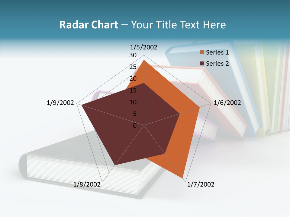 A Group Of Books Sitting On Top Of Each Other PowerPoint Template