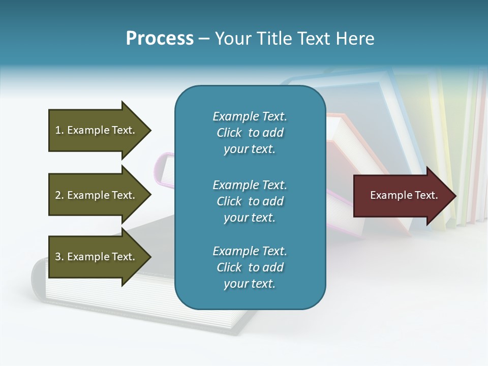 A Group Of Books Sitting On Top Of Each Other PowerPoint Template