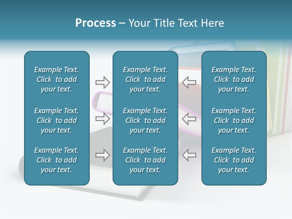 A Group Of Books Sitting On Top Of Each Other PowerPoint Template