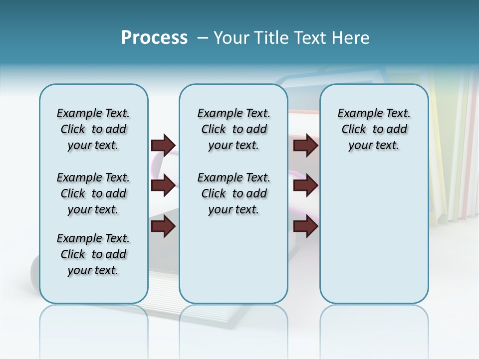 A Group Of Books Sitting On Top Of Each Other PowerPoint Template